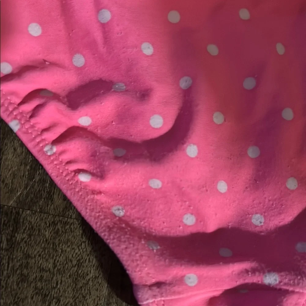 Carter's Pink Rashguard Swim Top with White Accents size 4t